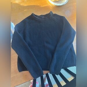 Quince black Organic Cotton Sweater size m